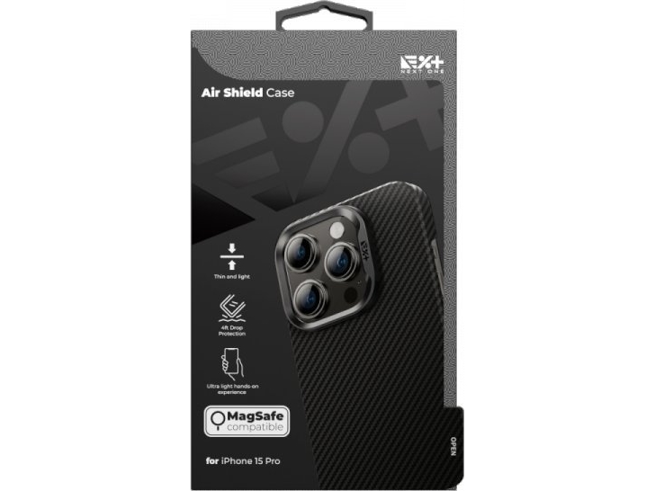 Next One Etui Airshield Magsafe Carbon Iphone 15 Pro