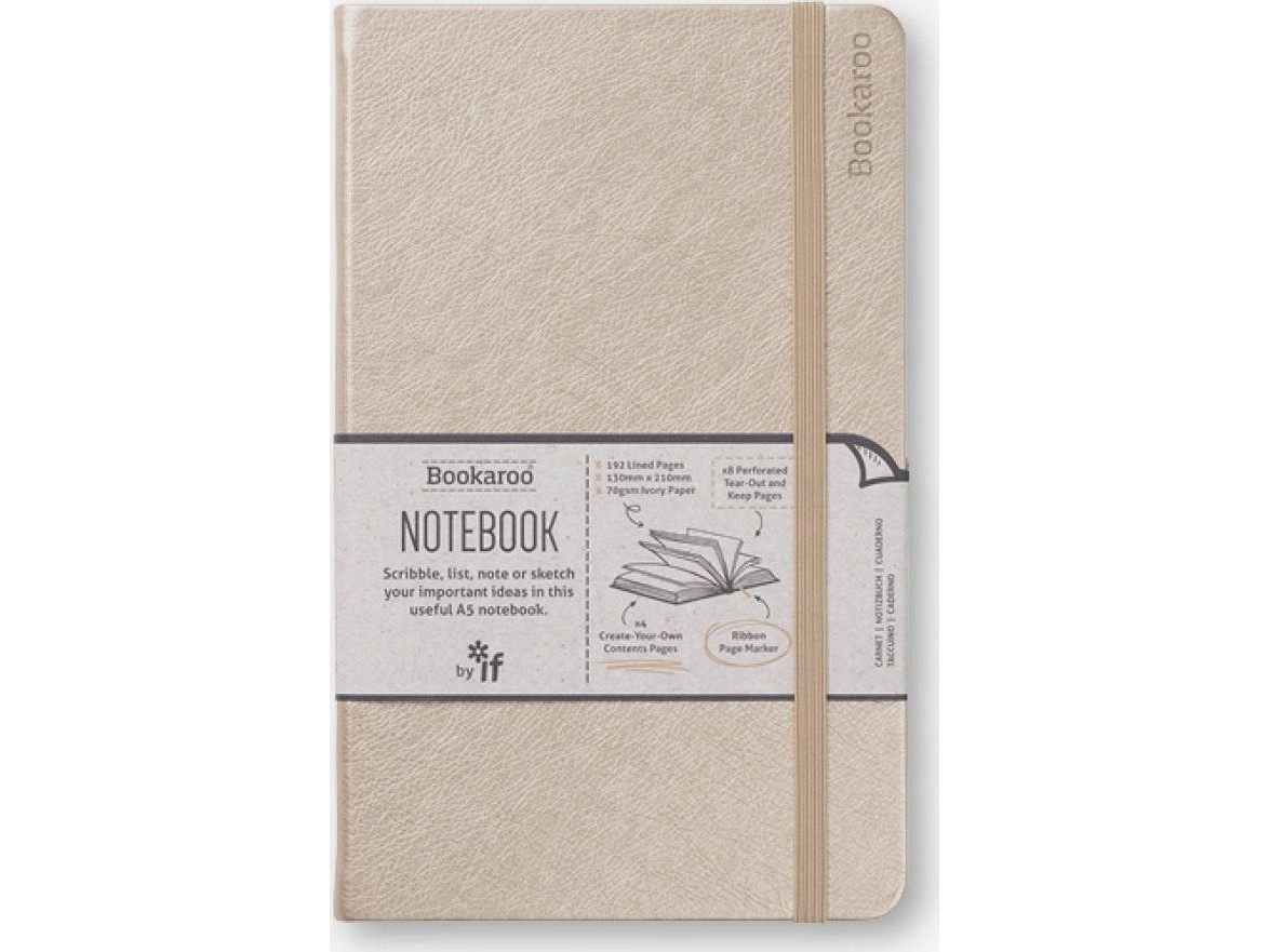 If Bookaroo Notatnik Journal A5 - Złoty |