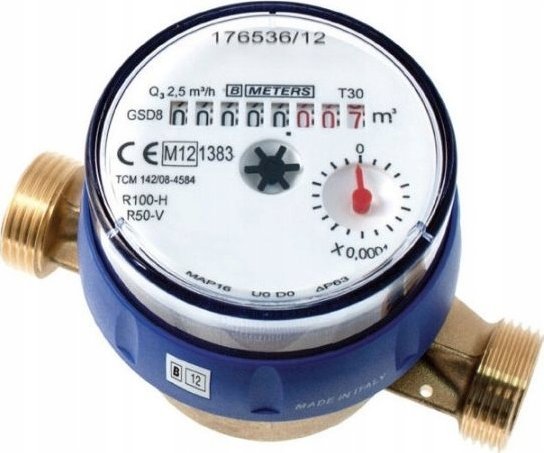 BMETERS Vandmåler GSD8-RFM koldt vand 1/2 AF 2,5m3/h klasse C