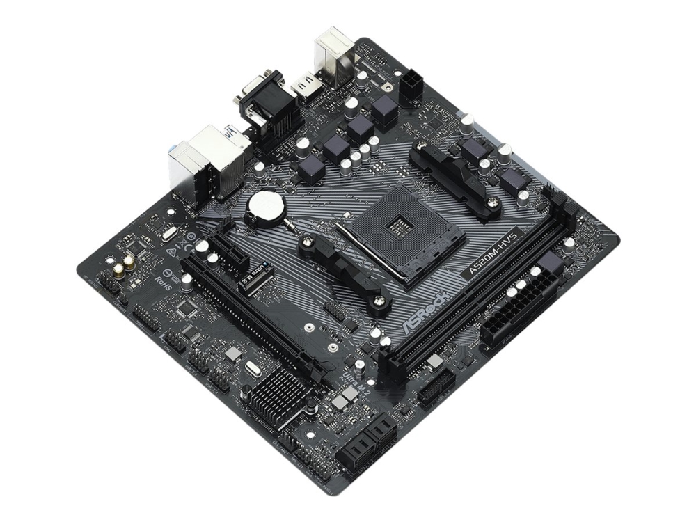 Asrock A520m-Hvs, Amd, Stik Am4, 3Rd Generation Amd Ryzen 3, 3Rd Generation Amd Ryzen 5, 3Rd Generation Amd Ryzen 7, 3Rd..., Ddr4-Sdram, 64 Gb, Dim