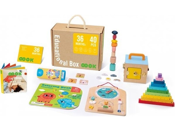 Tooky Toys Tooky Toy Edukacinė Dėžutė Montessori Žaidimas 6W1 3 Metų Ir Vyresniems