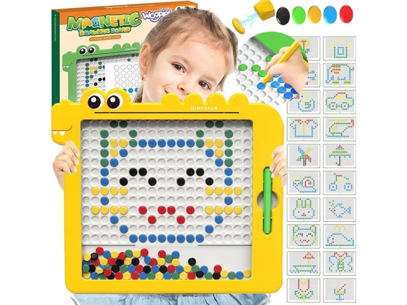Woopie magnetinė lenta vaikams Montessori Magpad dinozauras