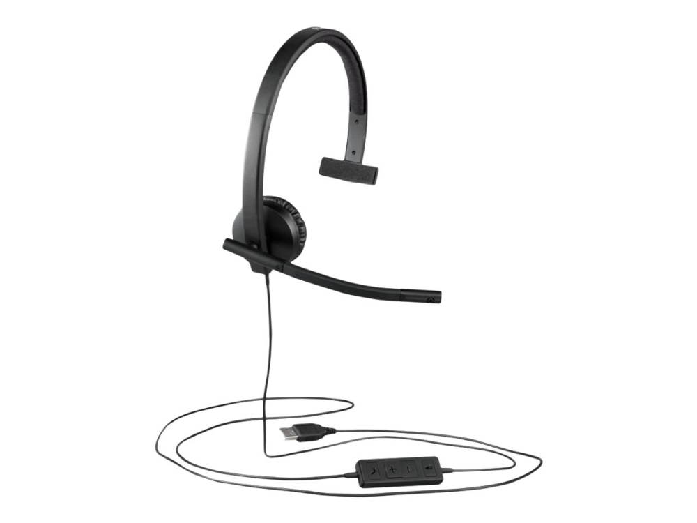 Logitech H570e, Kabelgebunden, Büro/Callcenter, 89 G, Kopfhörer, Schwarz