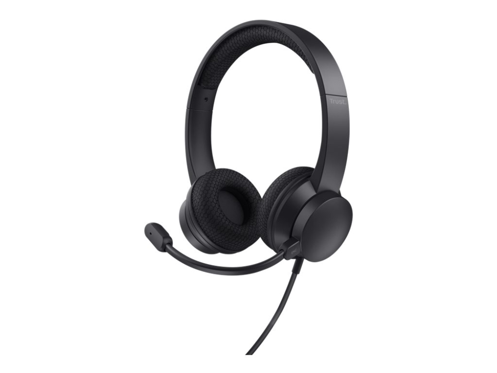 Trust Ayda - Headset - På Øret - Kablet - Usb - Sort