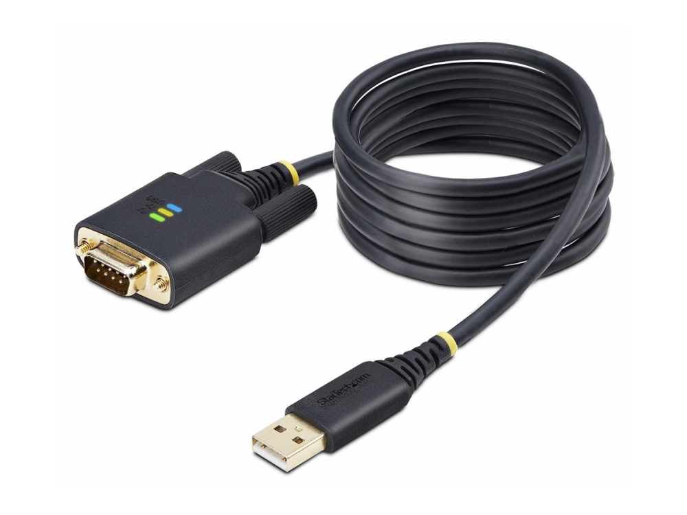 StarTech 6.6ft/2m USB to Null Modem Serial Adapter Cable, FTDI, RS232 - USB / serielkabel - USB (han) til DB-9 (hun) - 2 m - sort