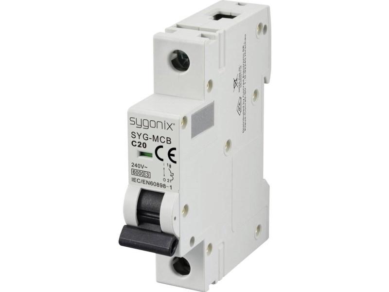 Sygonix Sy-6440984 Syg-Mcb 1P/C20/6Ka Leitungsschutzschalter 1-Polig 20 A 240 V/Ac