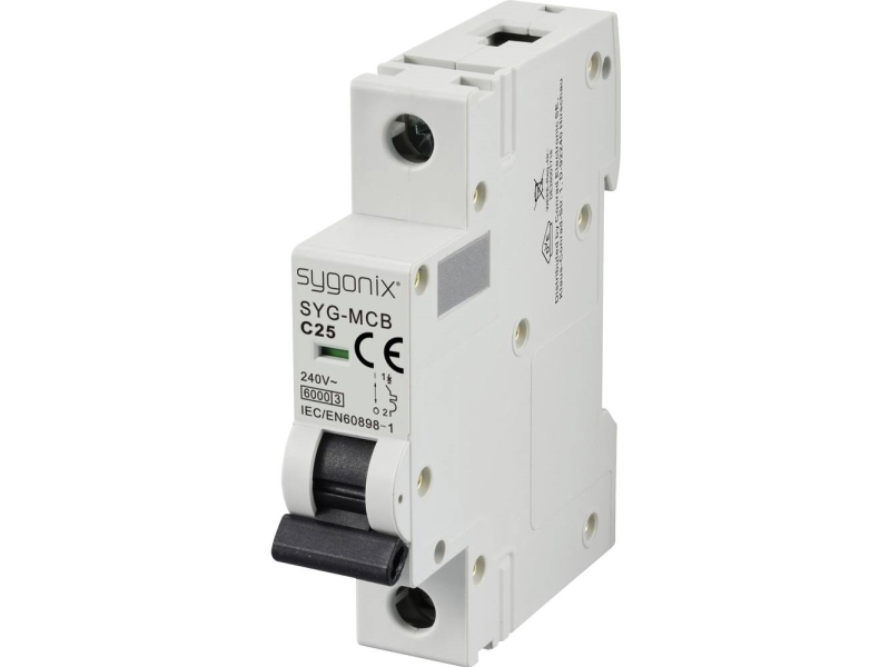 Sygonix Sy-6440986 Leitungsschutzschalter 1P C25 6Ka 25A 240V Ac Din-Schiene