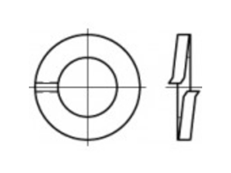 TOOLCRAFT 105591 fjäderring invändig diameter 3,1 mm DIN 127 fjäderstål 100 st | Verktyg & Verkstad - Brickor & Ringar - Fjäderringar/fjäderbrickor | GameStuff