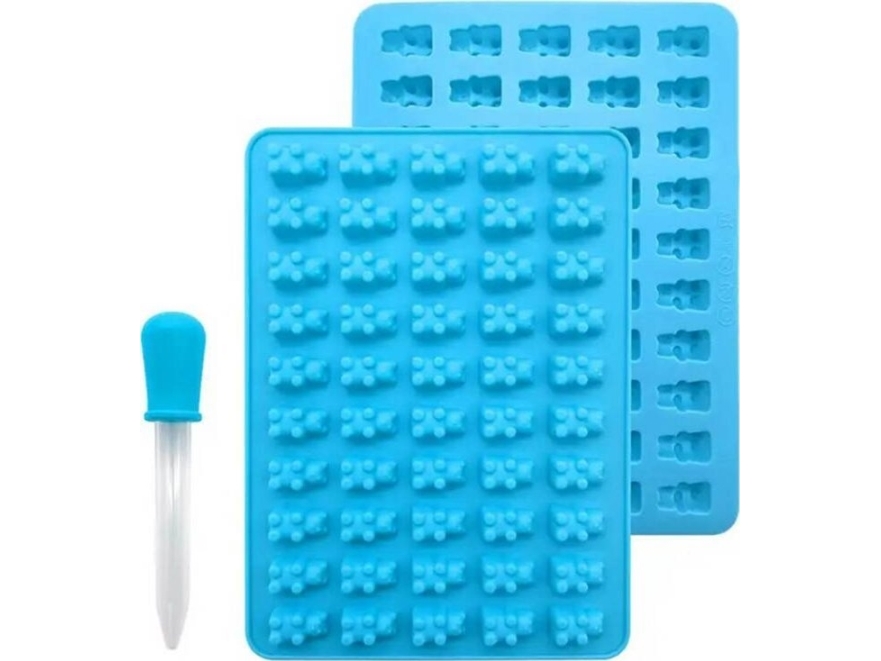 Aptel silikone geléform 50 stk gelé bjørneformet DA90