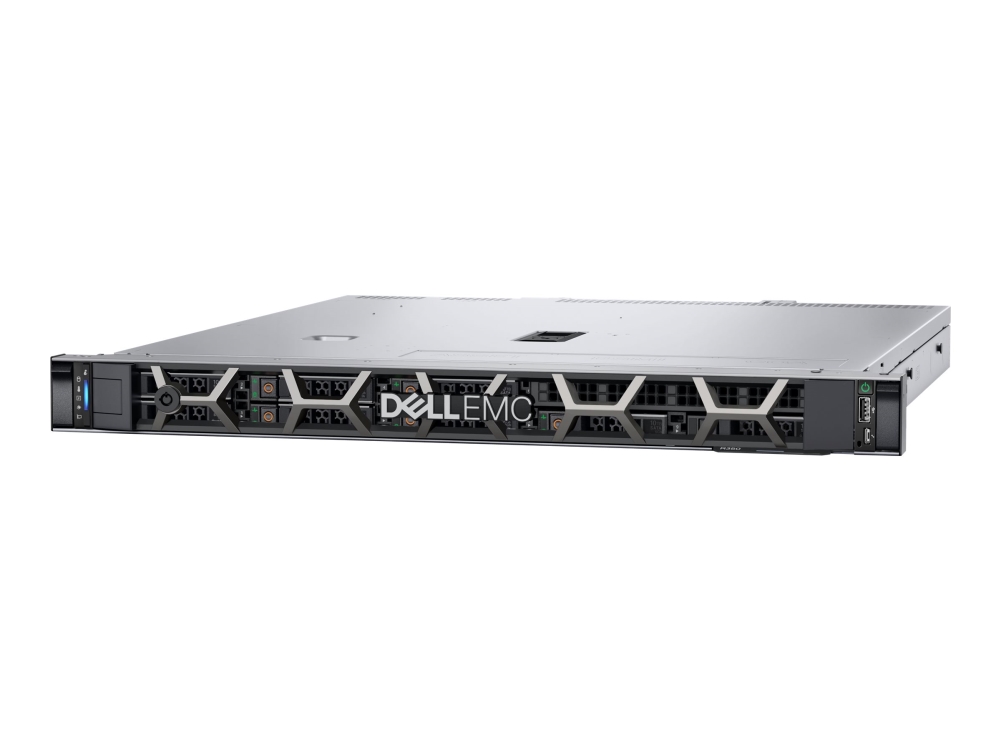 Dell Poweredge R350 Server Kan Monteras I Rack 1u 1 Vags 1 X Xeon E 2314 / Upp Till 4.5 Ghz Ram 16 Gb Sas Hot Swap 3.5  " Vik/vikar Ssd