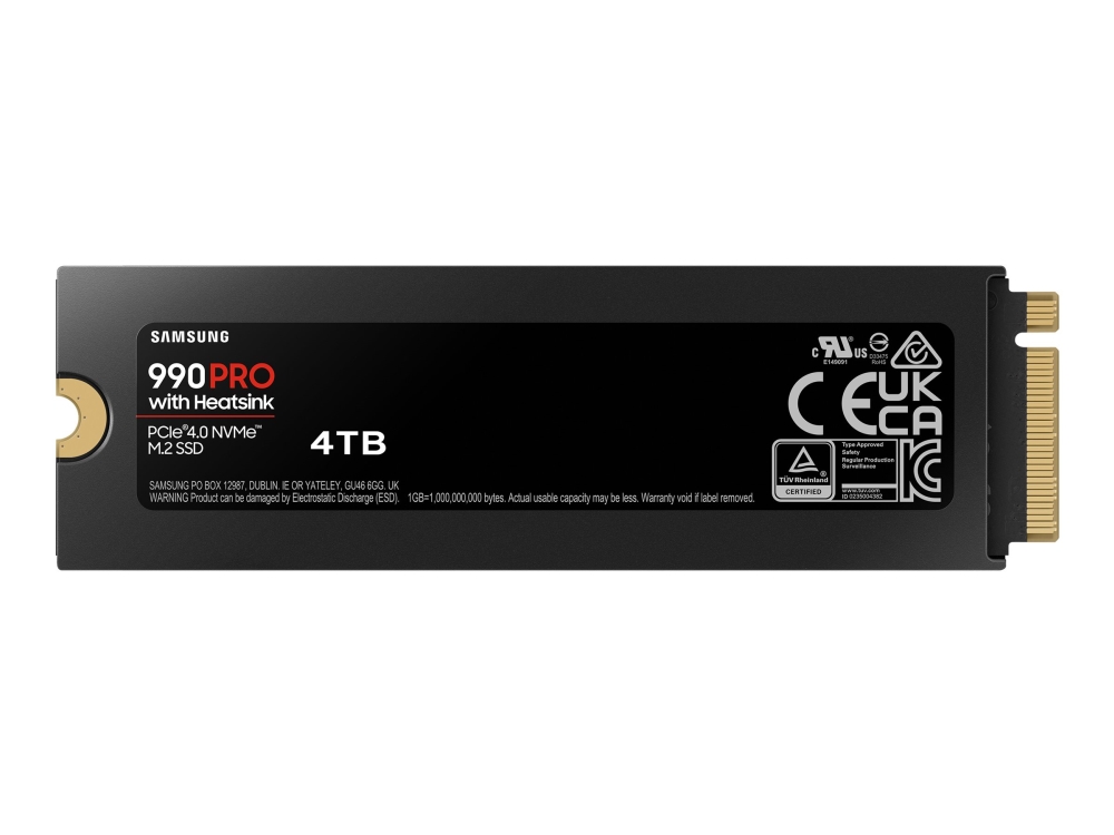 Samsung 990 Pro, 4 Tb, M.2, 7450 Mb/S
