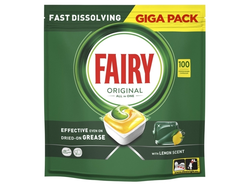 Fairy Tabs All-in-One Original opvasketabs, 100 stk.