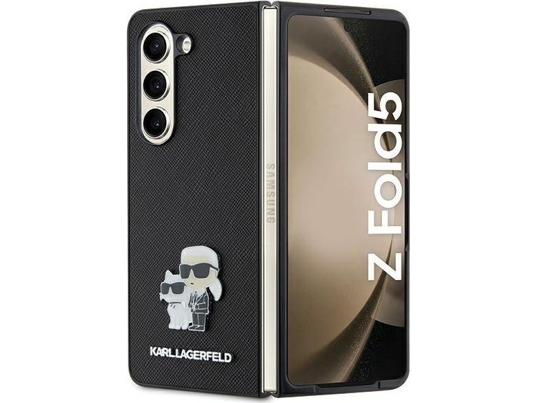 Karl Lagerfeld Karl Lagerfeld Klhczfd5sakcnpk Z Fold5 F946 Hardcase Sort/Sort Saffiano Karl&Amp Choupette Pin