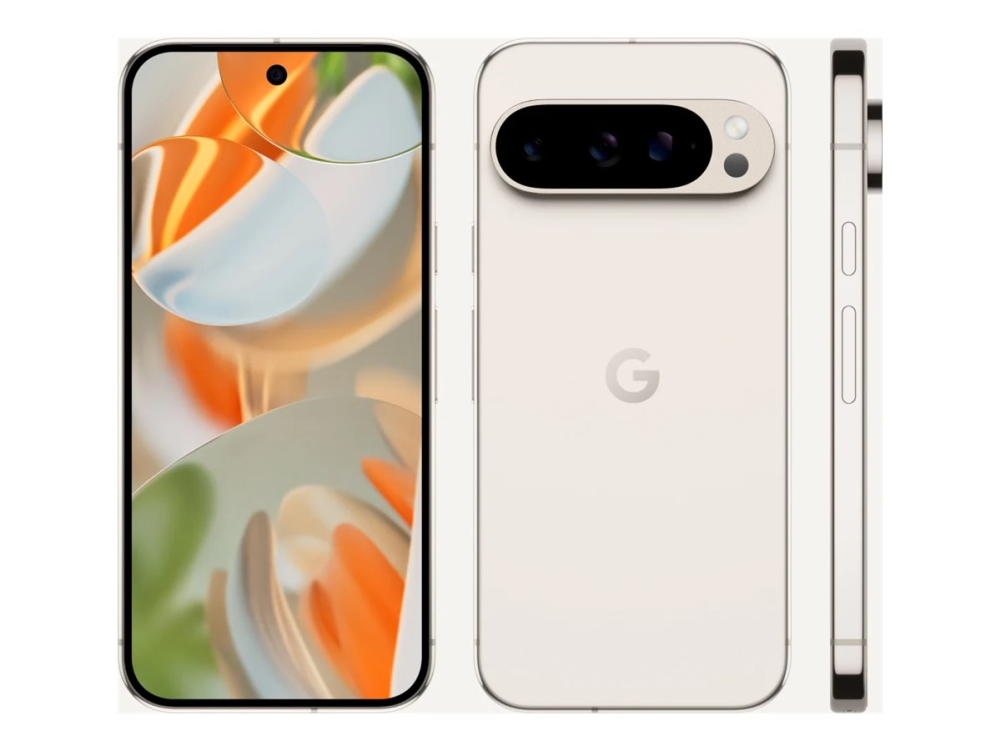 Google Pixel 9 Pro – 5G smartphone – dual-SIM – RAM 16 GB / Intern hukommelse 128 GB – OLED-skærm – 6.3 – 1280 x 2856 pixels (120 Hz) – 3x bagkamera 50 MP, 48 MP, 48 MP – front camera 42 MP – porcelæn
