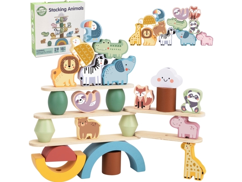 Puzzle Woopie Zoo Balancierspiel Aus Holz Mit Aufgabenkarten