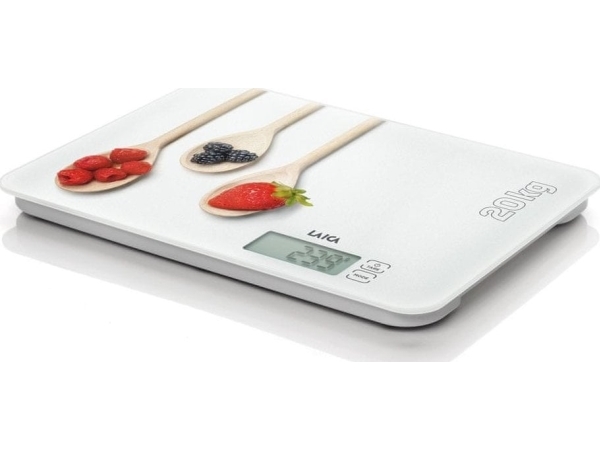 KS5020, Elektronisk kjøkkenvekt, 20 kg, 1 g, Flerfarget, Hvit, Benkeplate, Rektangel