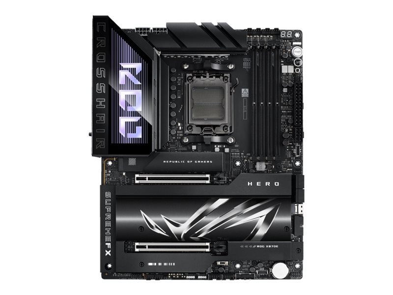 Asus Rog Crosshair X870e Hero Moderkort Atx Socket Am5 Amd X870e Chipuppsattning Usb4 Usb C 3.2 Gen2 Usb 3.2 Gen 2 Wi Fi 7 2.5 Gigabit
