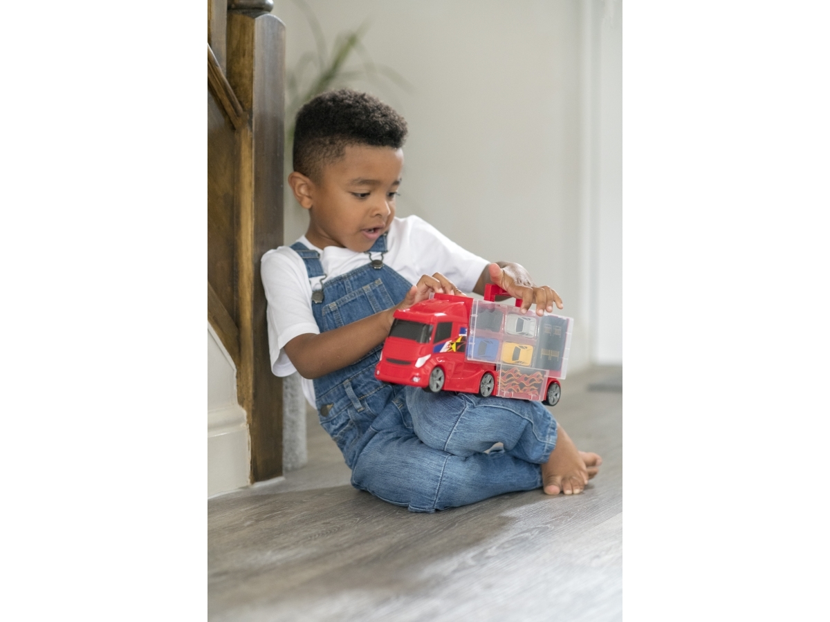 Teamsterz Truck Carry Case med 4 biler | Hobby - Modellbygge - Övriga | GameStuff