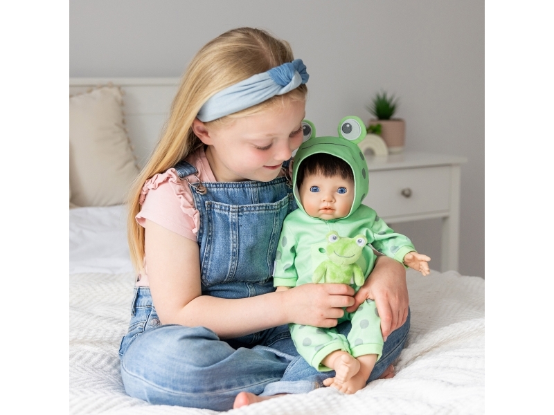 Tiny Treasures dukke-heldragt Den Grønne Frø