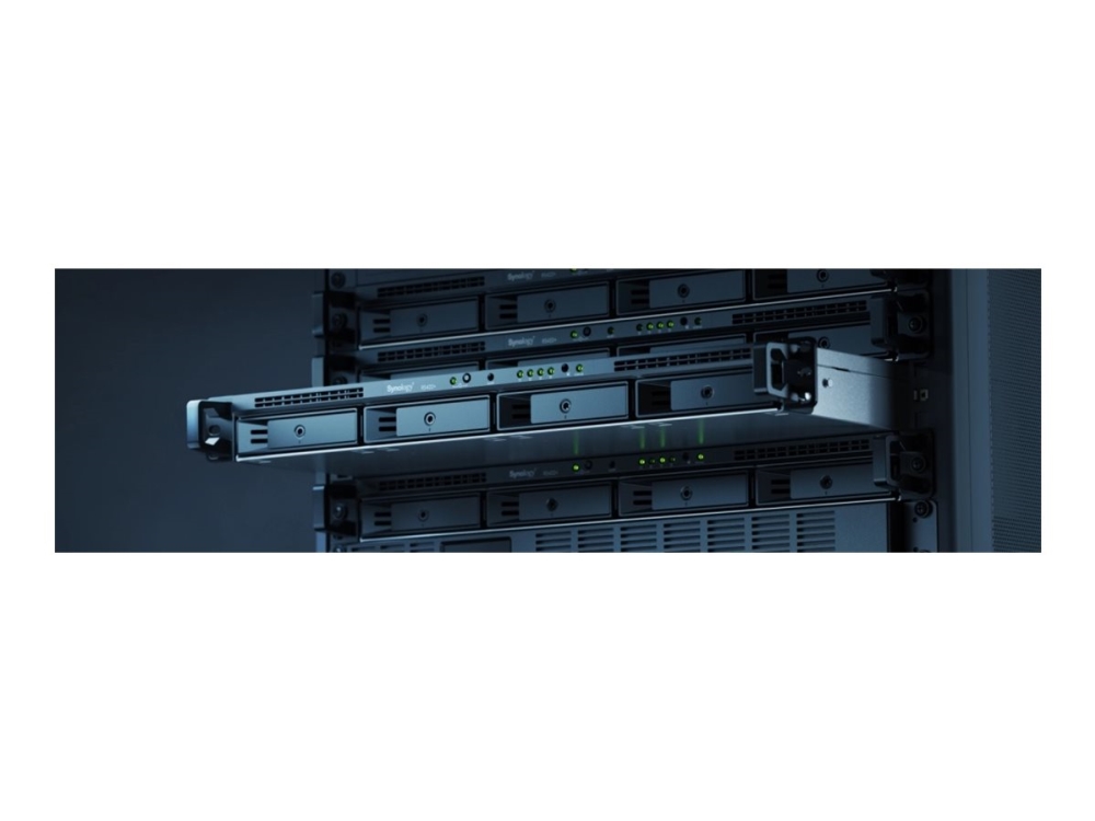 Synology RackStation RS422+ - NAS-server - 4 fack - kan monteras i rack - SATA 6Gb/s - RAID 0, 1, 5, 6, 10, JBOD - RAM 2 GB - Gigabit Ethernet - iSCSI support - 1U | Datorkomponenter - Hårddisk & Lagring - NAS | GameStuff