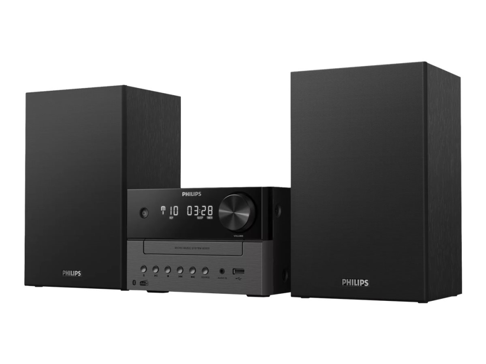 Philips TAM3505/12, mikrosystem för hemljud, svart, grå, 18 W, 7,62 cm, DAB, DAB+, FM, analog och digital | TV, Ljud & Bild - Stereo - Mikro & Mini stereo | GameStuff