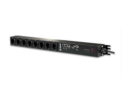 Gude 8316-1 Pdu-Strømfordeler 8 Ac-Udtag 0U, Tænd/Sluk, Måling Pr. Udtag, Sort