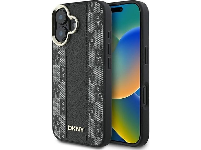 Dkny Dkny Dkhmp16mpcpvslk Iphone 16 Plus 6.7" Czarny/Black Hardcase Checkered Pattern Magsafe