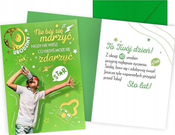 Card Birthday 10 boy | Skola & Hobby - Festdekorera - Presentinslagning | GameStuff