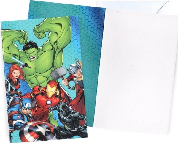 KUKARTKA gratulationskort DHS AVENGERS utan text | Papper & Emballage - Kuvert & påsar - Övriga | GameStuff