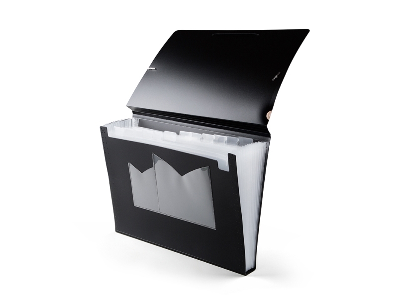 Docusmart hemmarkiv A4 PP 13 fickor svart | Arkivering - Letter orders - Brevkorg | GameStuff