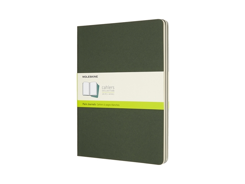 Moleskine Cahier Journal, Monokromatisk, Grøn, Mat, Paperback, Voksen