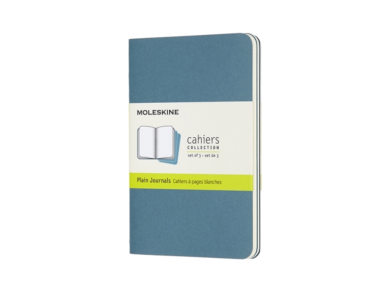 Cahier Journal Blanko-Tasche Zartblau 3Er-Pack140x90x12mm 0,11Kg (3Stück) - (3 Stück Pro Unverpackt Oder Unverpackt)