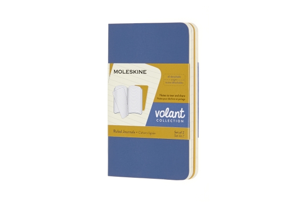Volant Journals Linjeret XS Blå & Gul 2-Pak