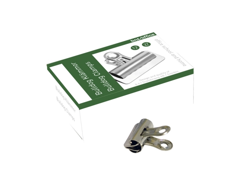 BNT metallic förpackning à 12 st låda med 12 förpackningar 746600 | Kontorsmaterial - Kontorstillbehör - Papper clips | GameStuff