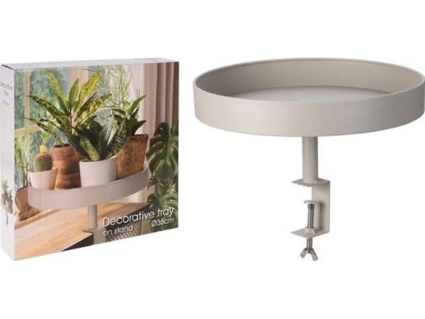 Vilde blomsterbed i metal grå 36 cm