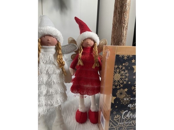 Ruhhy joulukoriste Keiju jouluhahmo punainen Ruhhy 22346