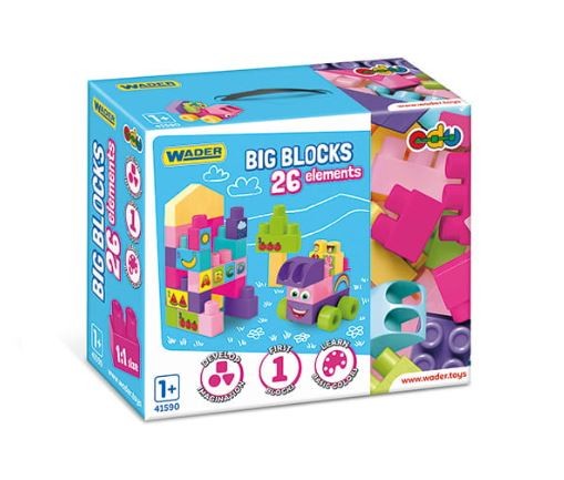 Big Blocks 26 Stück Rosa