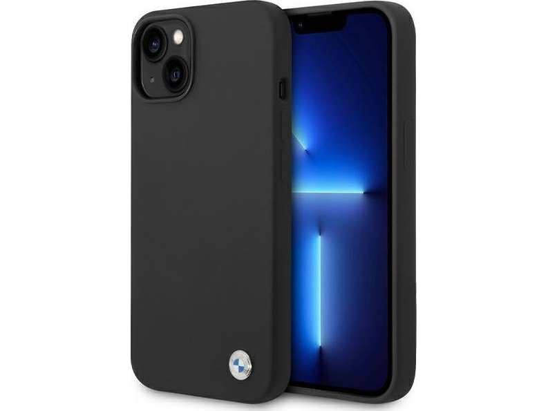 Etui Apple Iphone Bmw Silikone Metal Logo Bmhcp15ssilbk Sort
