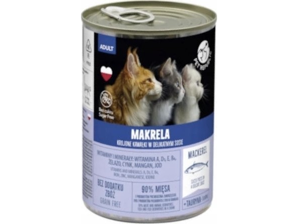 Pet Republic Pet Republic Kot Pusz.400G Makrela Sos /12