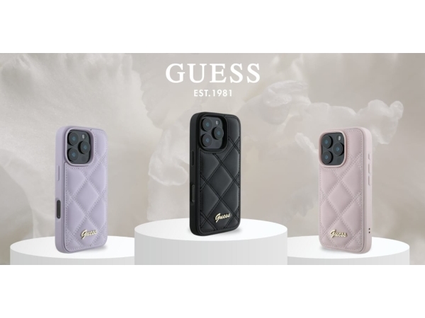 Guess New 4G Trekantet Cover Til Iphone 16 - Sort