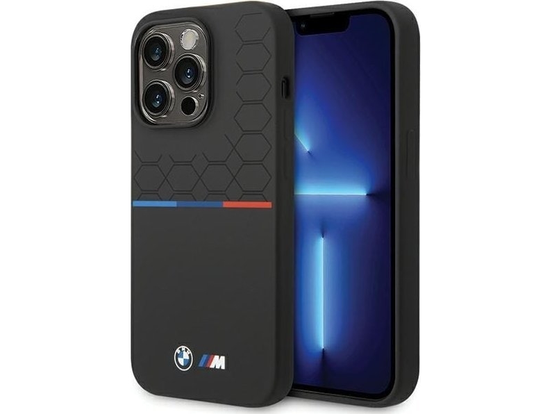 Bmw Silikoninis Pattern Apple Iphone 15 Pro - Dėklas Telefonui Juodos Spalvos