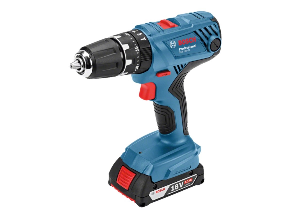 Bosch Akkuskruemaskine Gsr 18V-21 Solo L-Boxx - Solo