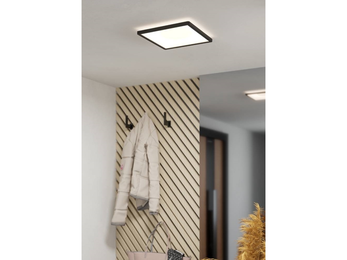 Eglo Minerario Loft 290x290 14 4w 2000lm Uv Ip54 Sort