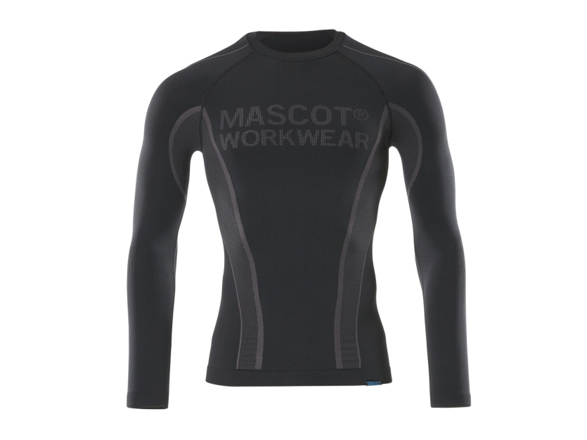 MASCOT 50561-940-09, Underskjorte, Sort, Unisex, Monokromatisk, XL, 185 g/m²