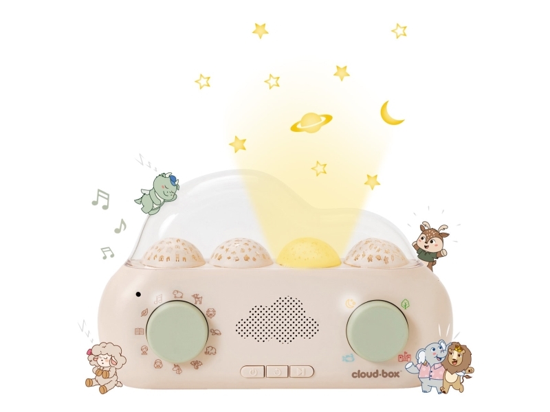 Cloud b CloudBox Musiikkiprojektori saduilla englanninkielinen-saksankielinen versio English-German version