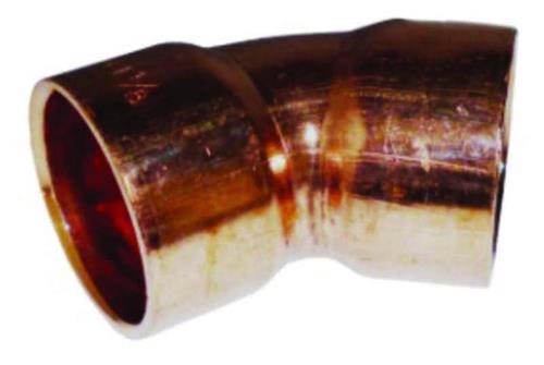 Conex K65 bøjning 45, 1/2'' Lodde, 130 bar, Muffe/Muffe