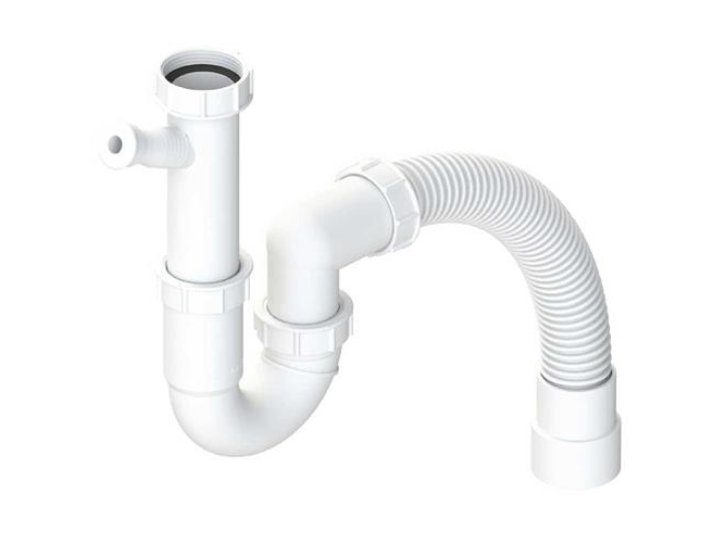 Vattenlås A2 flexslang 350 mm vit | VVS Artiklar - Badrum - Tillbehör för tvättställ | GameStuff