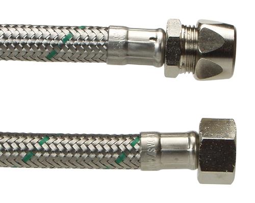 Sl 3/8 Lx 10 300 mm DN8 - Softpex Kallvarm vattenrostfri fläta | VVS Artiklar - Badrum - Tillbehör för toalett | GameStuff