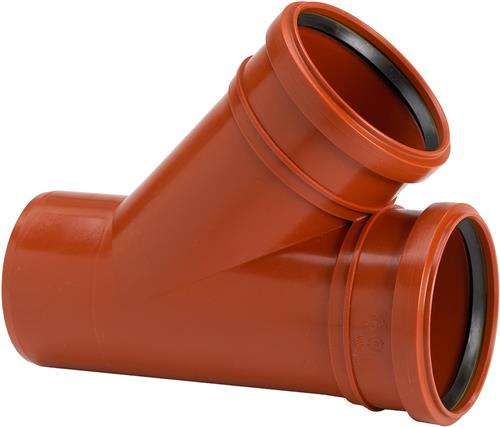 Uponor 160 x 110 mm 45 gr. PP-kloakgrenrør