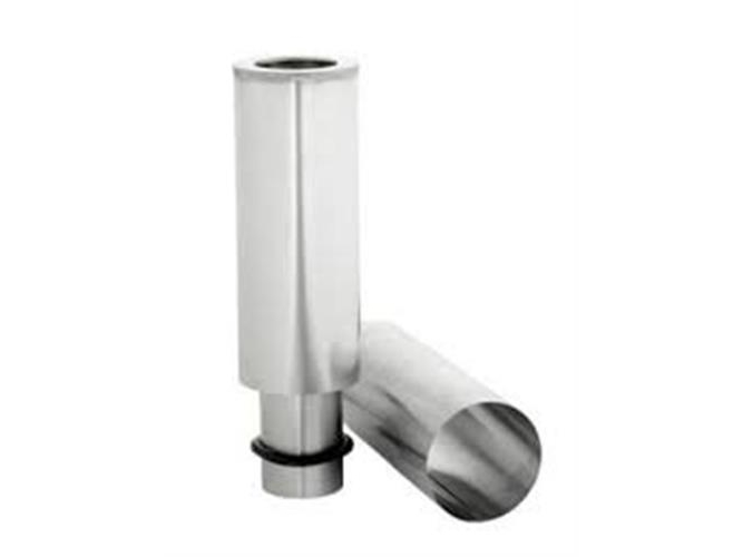 Faldrørsinddækning uden flange 75mm zink